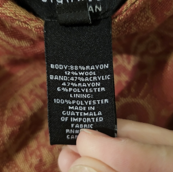 Parisian Signature Womens Skirt Red Pattern Plus Size 18W - Picture 4 of 7